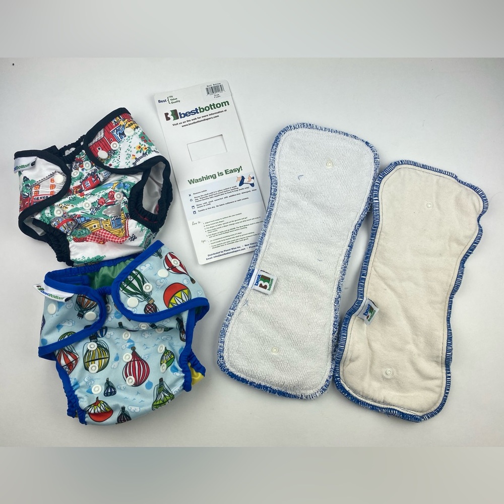 Best Bottom Liners and inserts lot Farm Scene /Hot Air Balloons